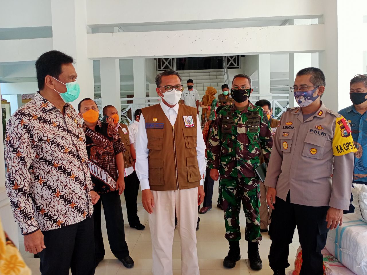 Dandim 1405 Mallusetasi Hadiri Vidcom Bersama Gubernur Sulsel dan Bupati Barru Bahas Penanganan Covid19