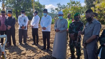 Pasi Ter Kodim 1405/Mlts Hadiri Peletakan Batu Pertama Ponpes DDI Mangkoso