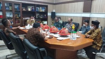 Dandim 1405/Mlts Ikuti Rapat Evaluasi Posko Perbatasan Barru