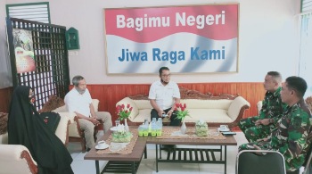 Dandim 1405 Mlts dan Bawaslu Bicarakan Perkembangan Pilkada Barru