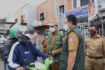 Hari Pertama Penerapan Perwali 36, Pj Walikota Keliling Perbatasan Makassar