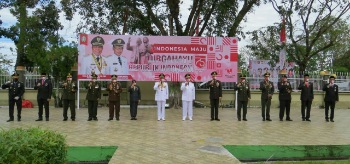HUT RI, Kasdim 1405/Mlts Hadiri Upacara Pengibaran Bendera