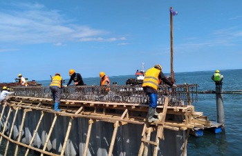 Pengerjaan Sudah 30 Persen, Penataan Pantai Sumpang Diperkirakan Selesai Desember 2020
