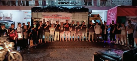 Presiden Masjid Modern Kurir Langit Lepas 6 Armada Logistik ke Sulbar