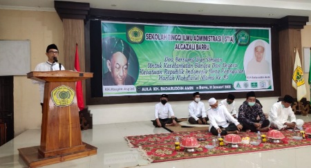 Doakan Keselamatan Bangsa, STIA AL Gazali, Banom NU dan BKPRMI Gelar Zikir dan Doa