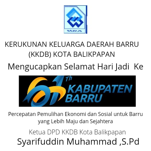 DPD KKDB Balikpapan Ucapkan Selamat Hari Jadi Barru Ke-61