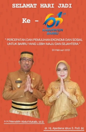 Ucapan Dan Harapan Mantan Wakil Bupati Barru Merayakan Hari Jadi Barru Ke-61