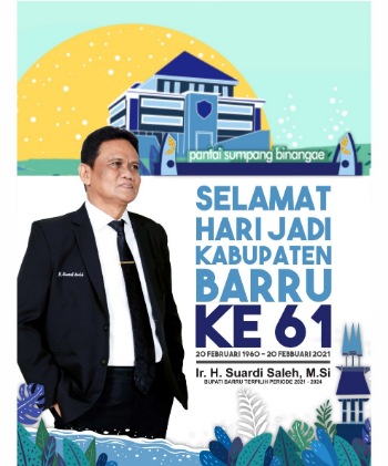 HUT Barru ke-61, Bupati Barru Sampaikan Harapan dan Ucapan