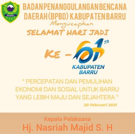 Pimpinan dan Staf BPBD Sambut Hari Jadi Barru Ke-61 Dengan Semangat Tangguh