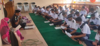 Awal Masuk Semester, Dzikir Menggema di SMK Pelayaran Lintas Nusantara Barru