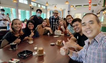 Ke Sulsel Sekjen DPP Taruna Merah Putih Sukai Kuliner Khas Makassar