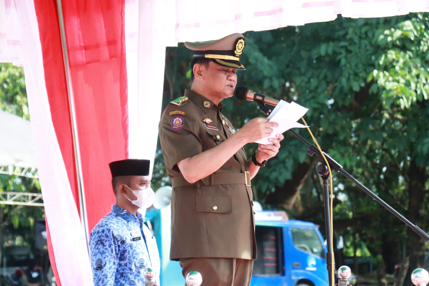 Bupati Barru Pimpin Upacara HUT Pol-PP ke-72, Linmas ke-60 dan Damkar ke-103