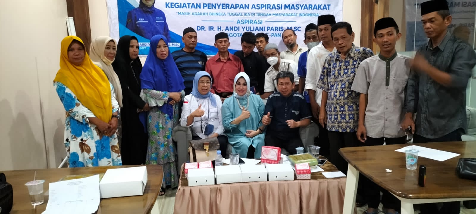 Andi Yuliani Paris Lakukan Reses Dan Bukber Serta Motivasi DPD PAN Barru Hadapi Pemilu 2024