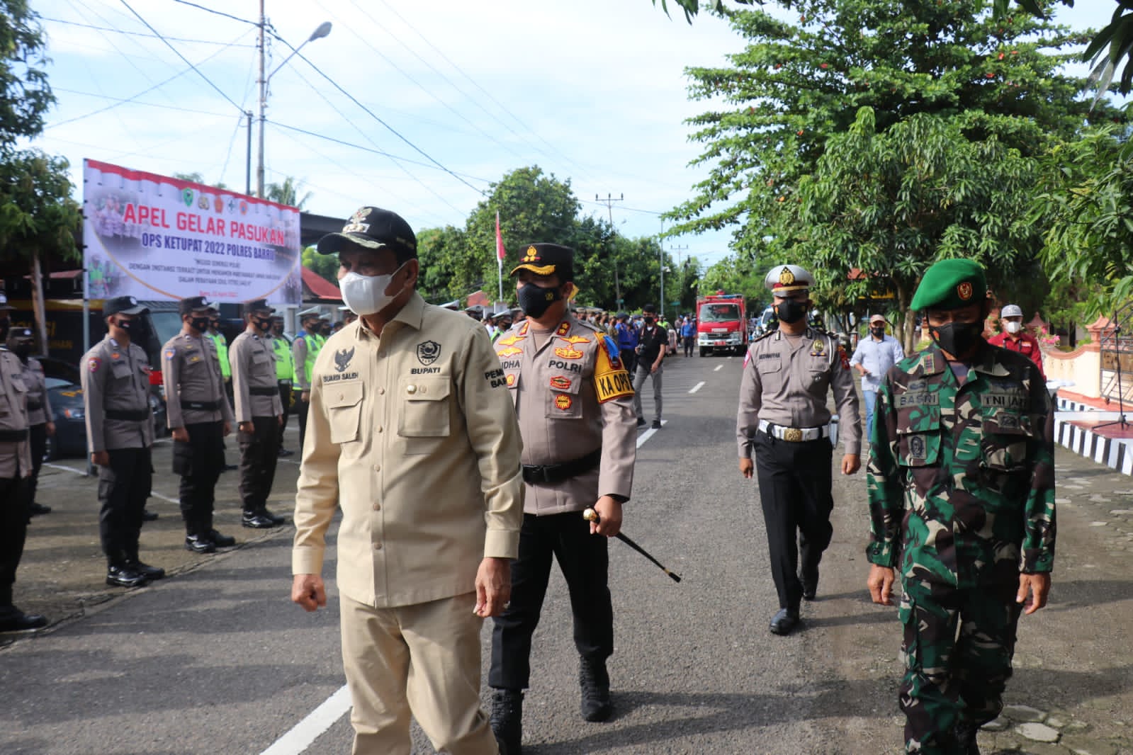 Jelang Operasi Ketupat 2022 Polres Barru Gelar Oprasi Pasukan