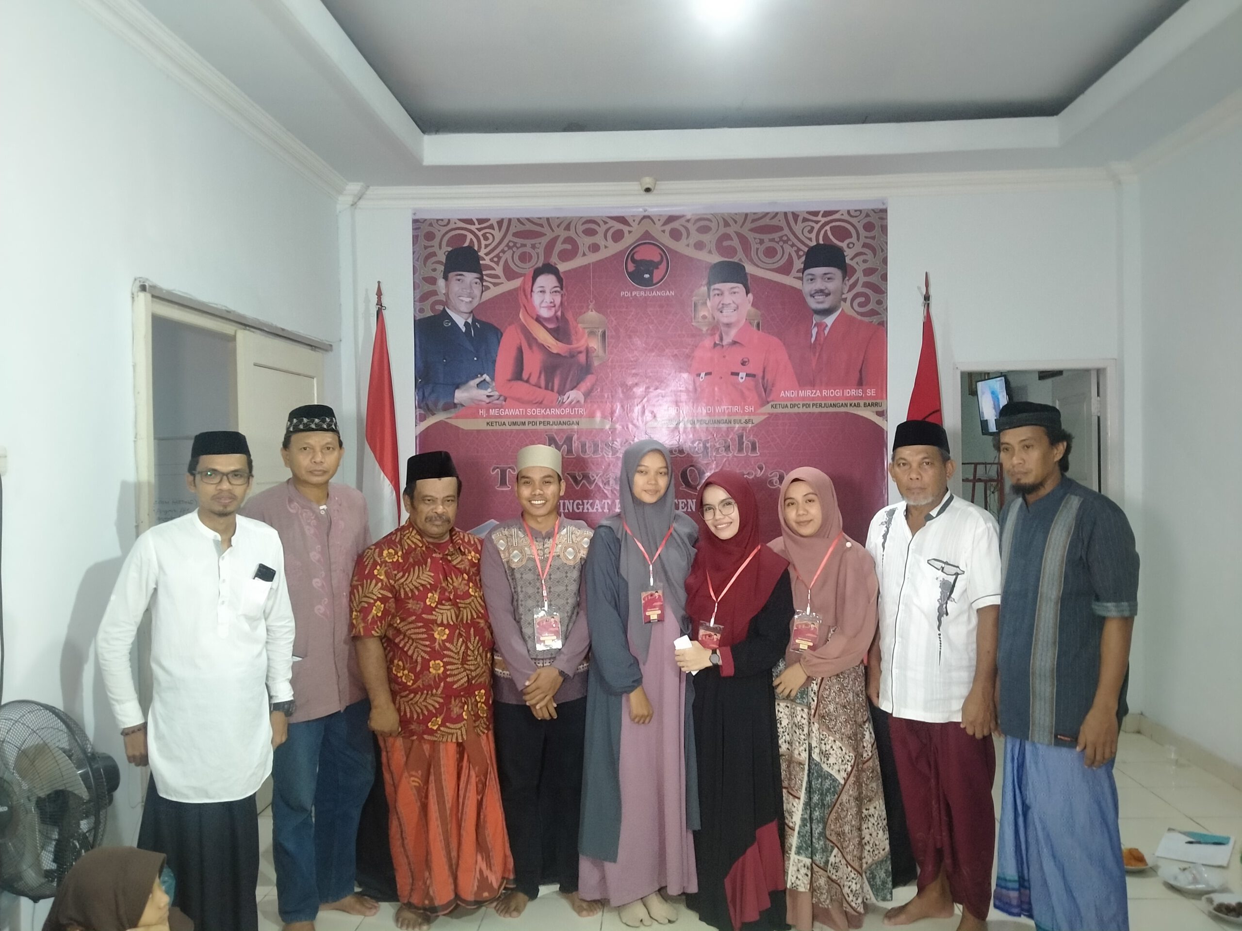 Meriahkan HUT Partai ke 49 , DPC PDIP Barru Gelar MTQ