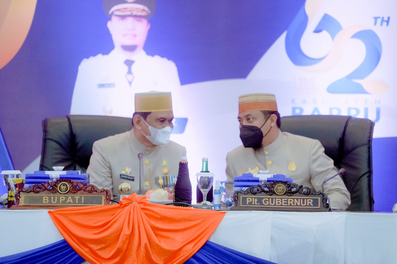 Alhamdulillah, Standar Protokol Kesehatan Covid-19 Menjadi Perhatian Khusus Di HUT Ke-62 Kab. Barru