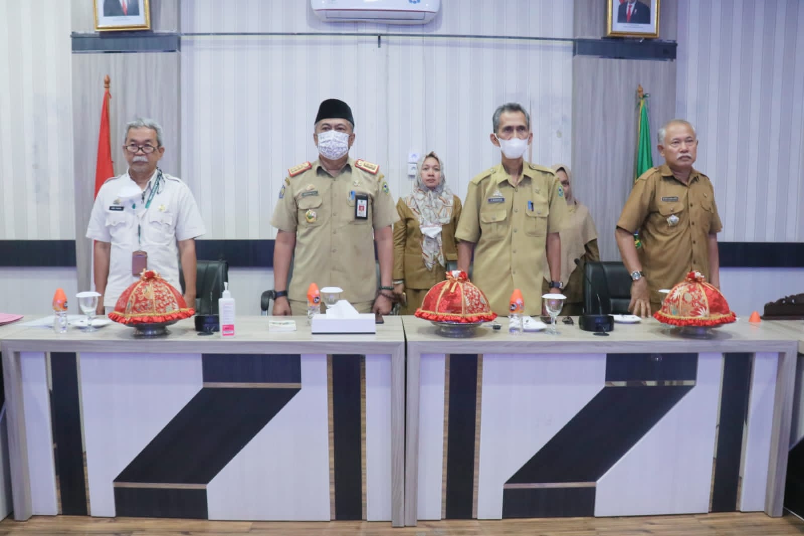 Sekda Barru Ikut Rakor Pemulihan Ekonomi Nasional Secara Virtual