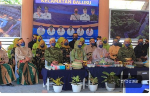 Camat Balusu dan Jajarannya Ikuti HUT Kab Barru ke-62 Secara Virtual