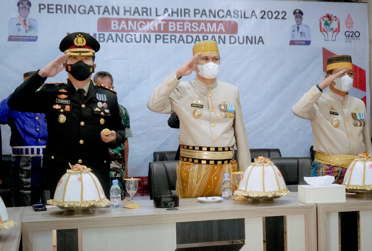 Jajaran Pemda dan Forkopimda Hadiri Hari Lahir Pancasila secara Virtual