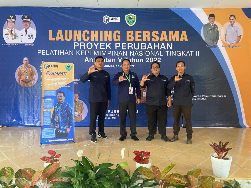 Plt Kepala Bapenda Barru Launching Proyek Perubahan SIMPATI