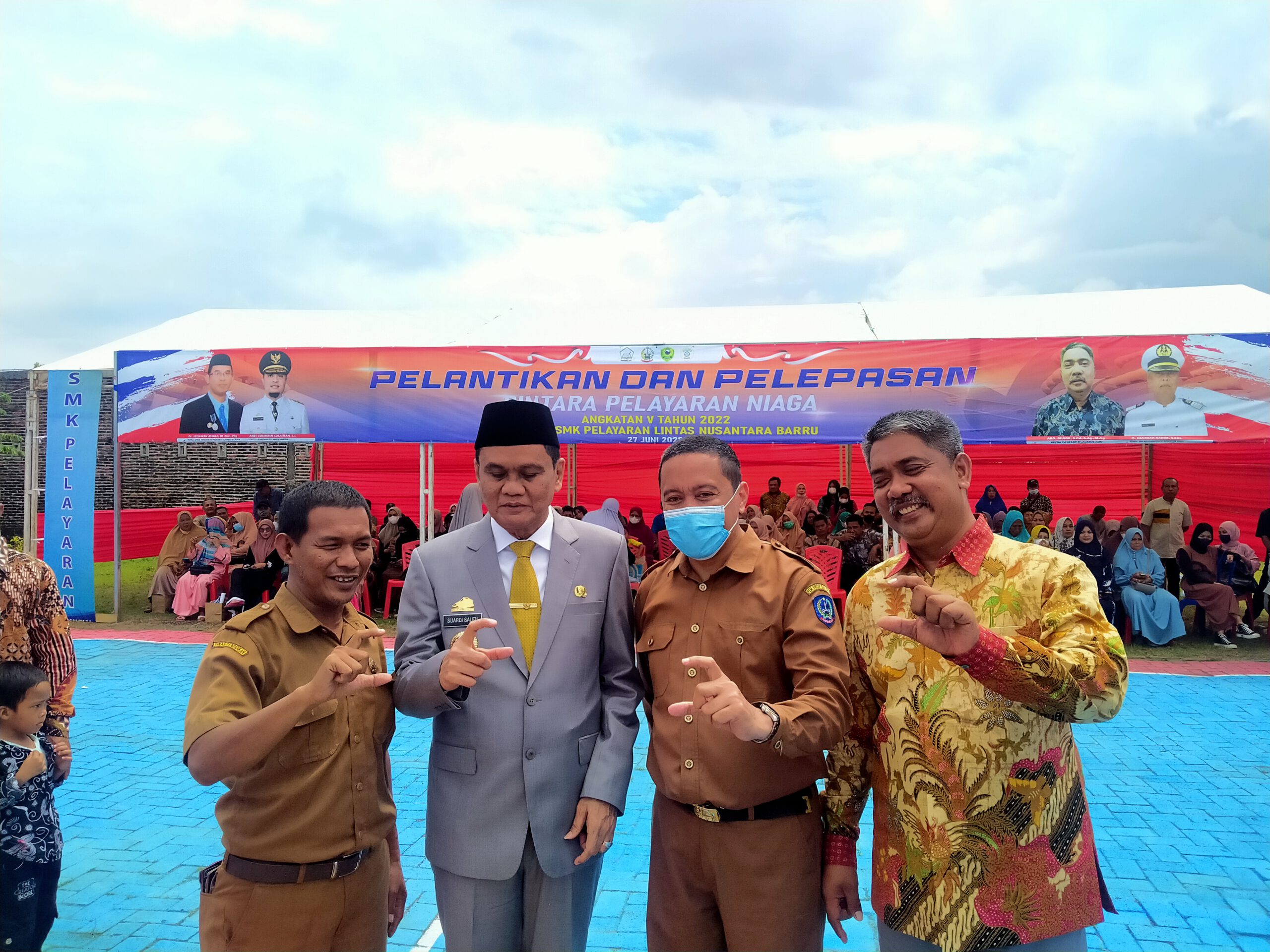 Kacabdin Wilayah VIII Sulsel Bangga Tamatan SMK Pelayaran Nusantara Barru Sudah Terserap Dunia Kerja