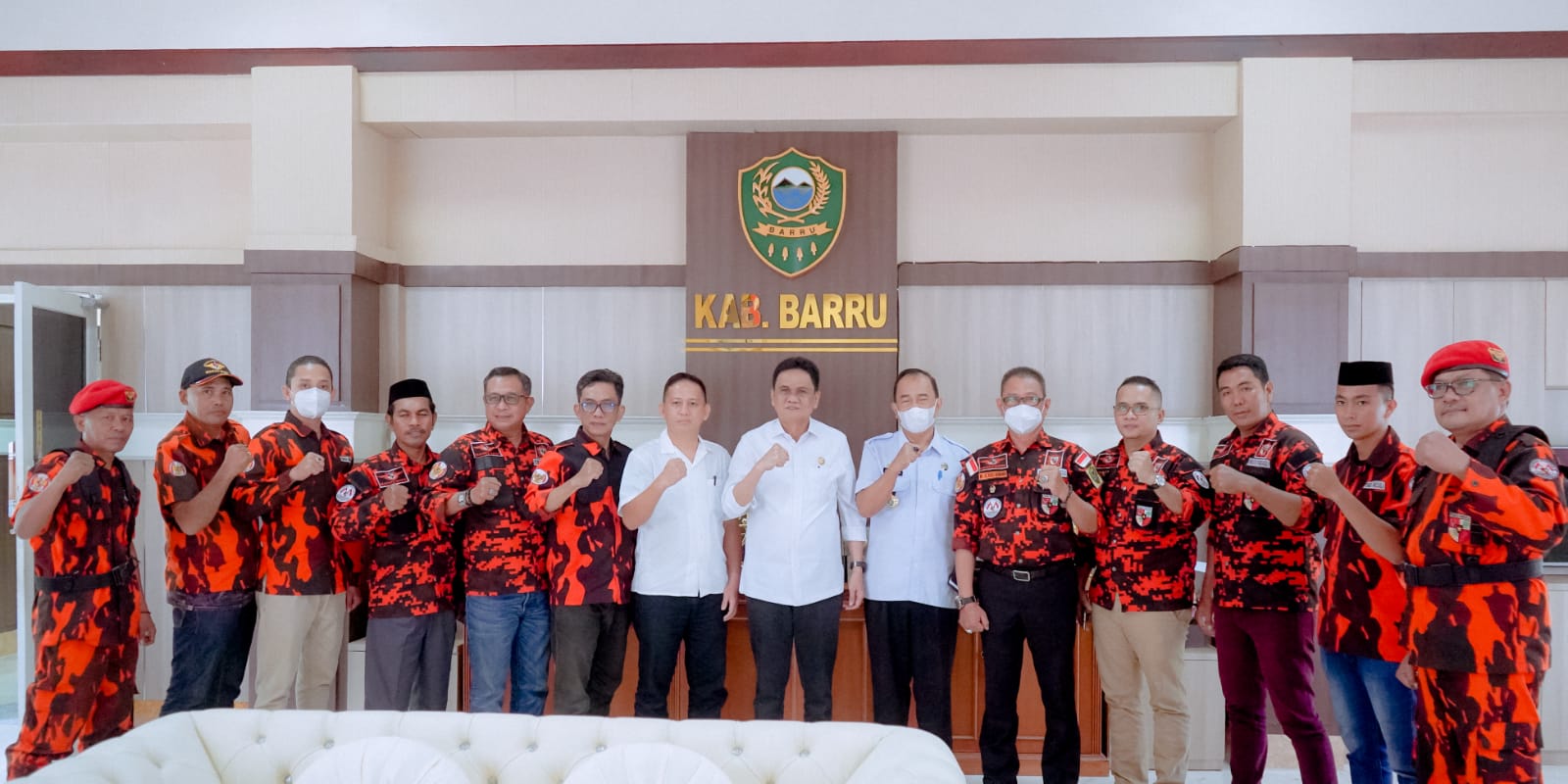 Jelang Muswil Sulsel, Pengurus  Pemuda Pancasila  Temui Bupati Barru