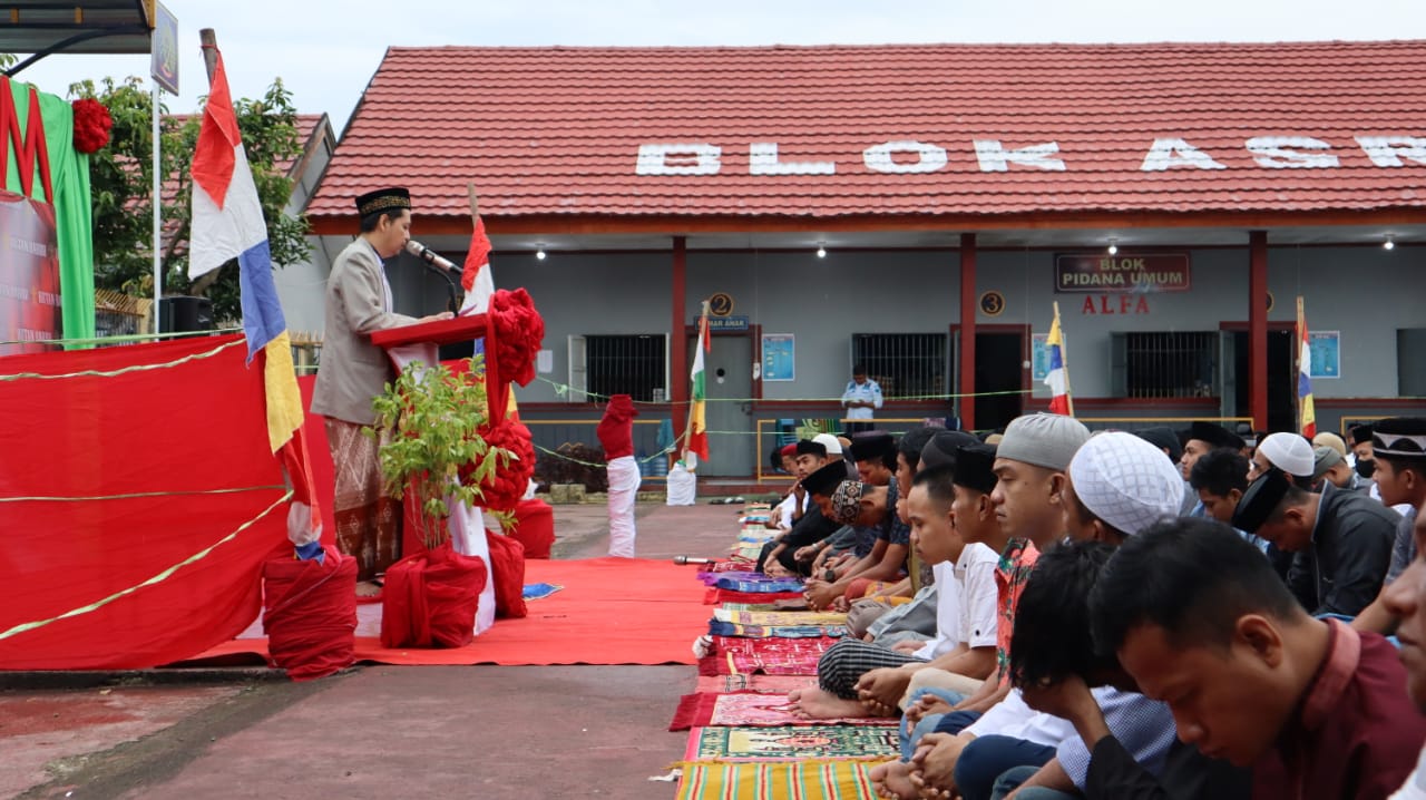 Rutan Barru Laksanakan Idul Adha dan Qurban 2 Ekor Sapi