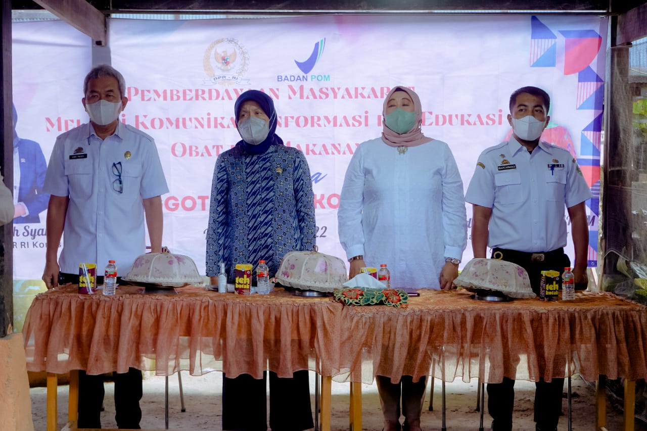 Anggota DPR RI Fraksi Nasdem Hasnah Syam Bersama BBPOM Sosialisasikan Obat dan Makanan ke Warga Bojo Baru