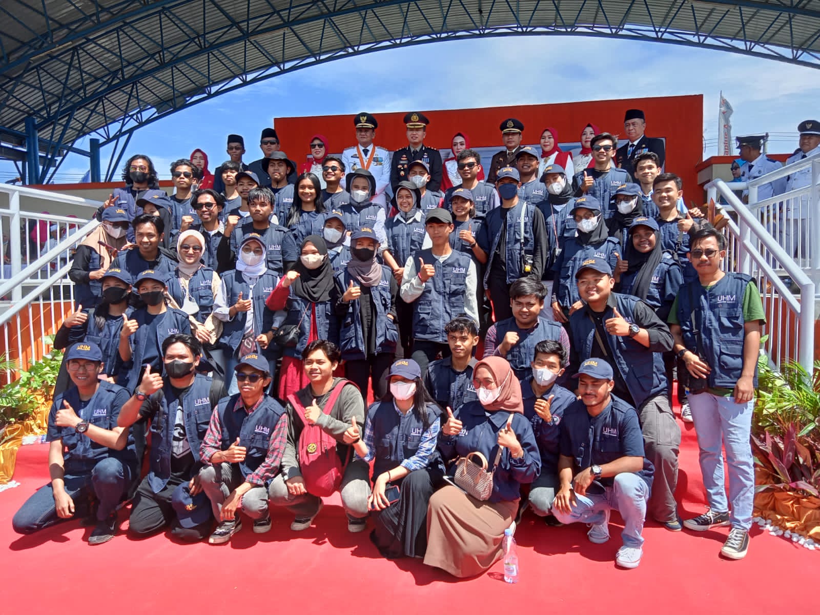 KKN Universitas Handayani Se-Kab.Barru Hadiri Upacara Detik Proklamasi