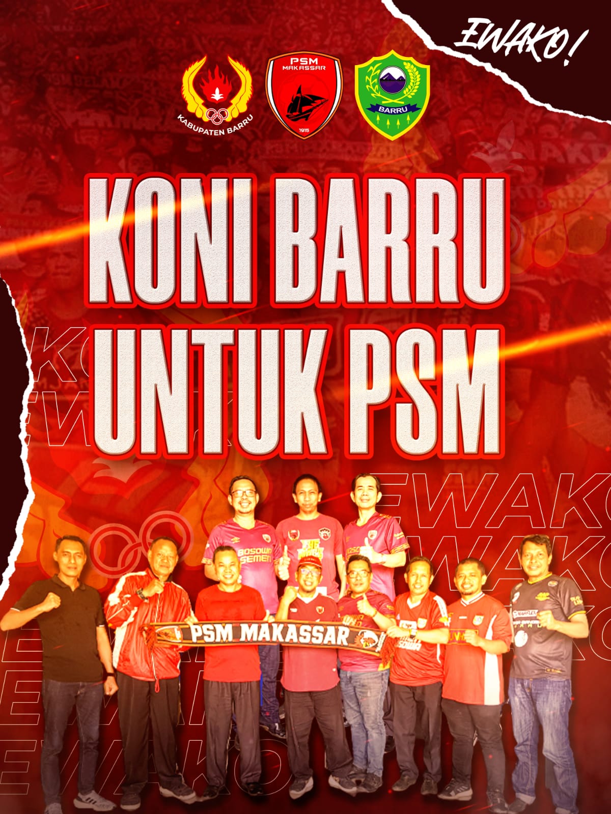 "Anda Supporter PSM? Kini Tiket sudah bisa dipesan Di KONI Barru