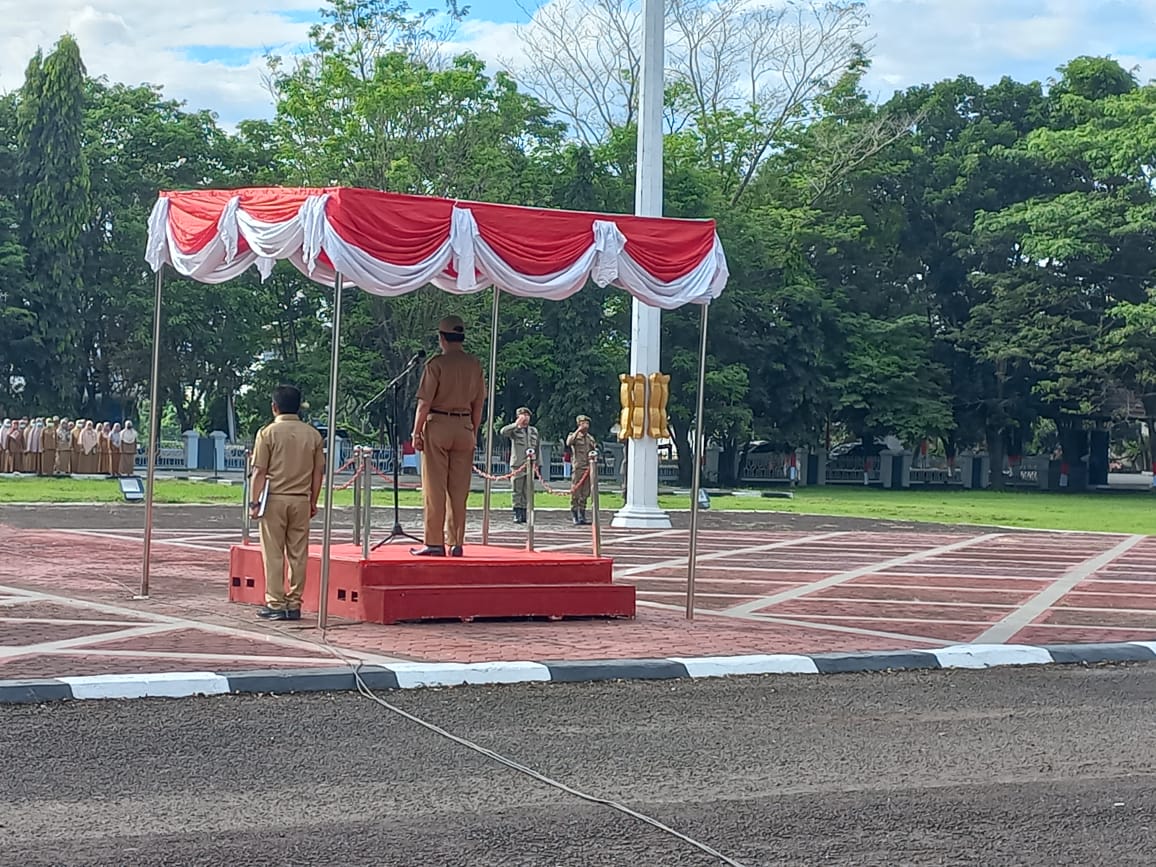 Jadi Inspektur Upacara Bendera ASN Pemda Barru, Kepala Kesbangpol Jelaskan Tupoksinya