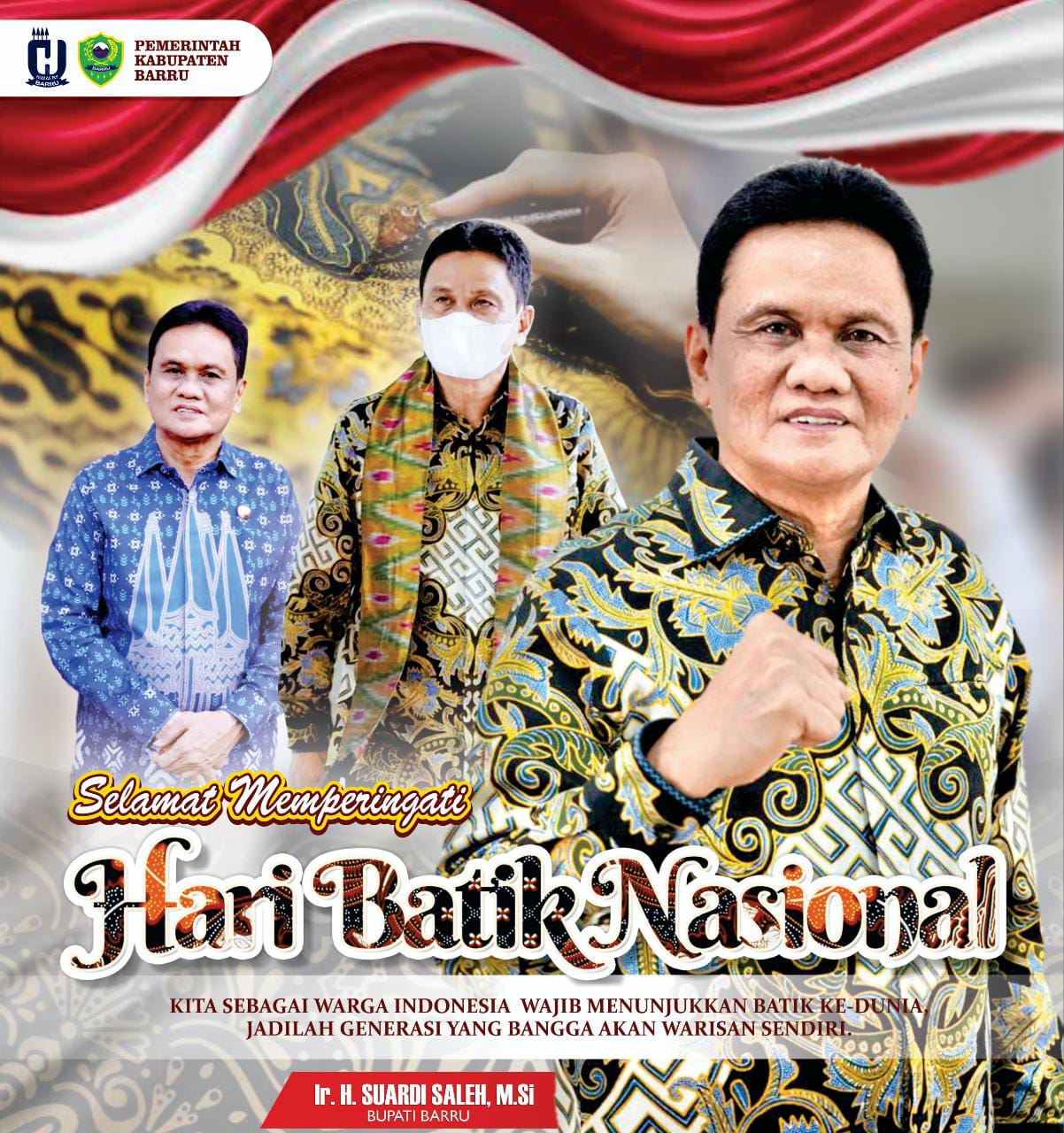 Hari Batik Nasional, Bupati Ajak Lestarikan Batik