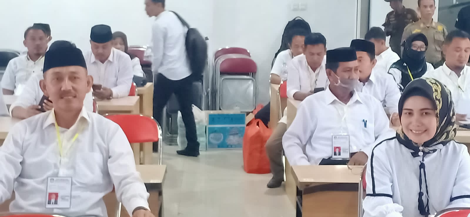 Kembali Maju Pilkades Cilellang, H.Rudi Hartono Jalani Tes Tertulis