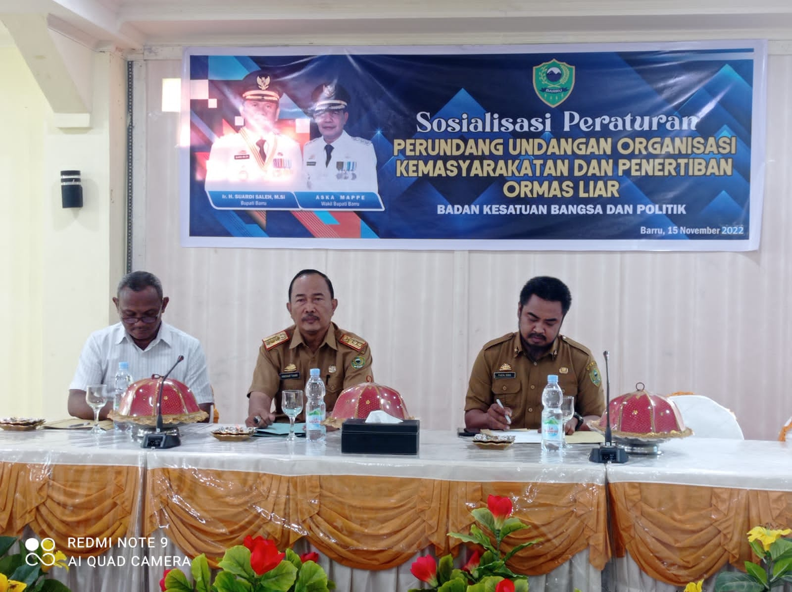 Kesbangpol Barru Sosialisasi UUD Ormas Dan Penertiban Ormas Liar