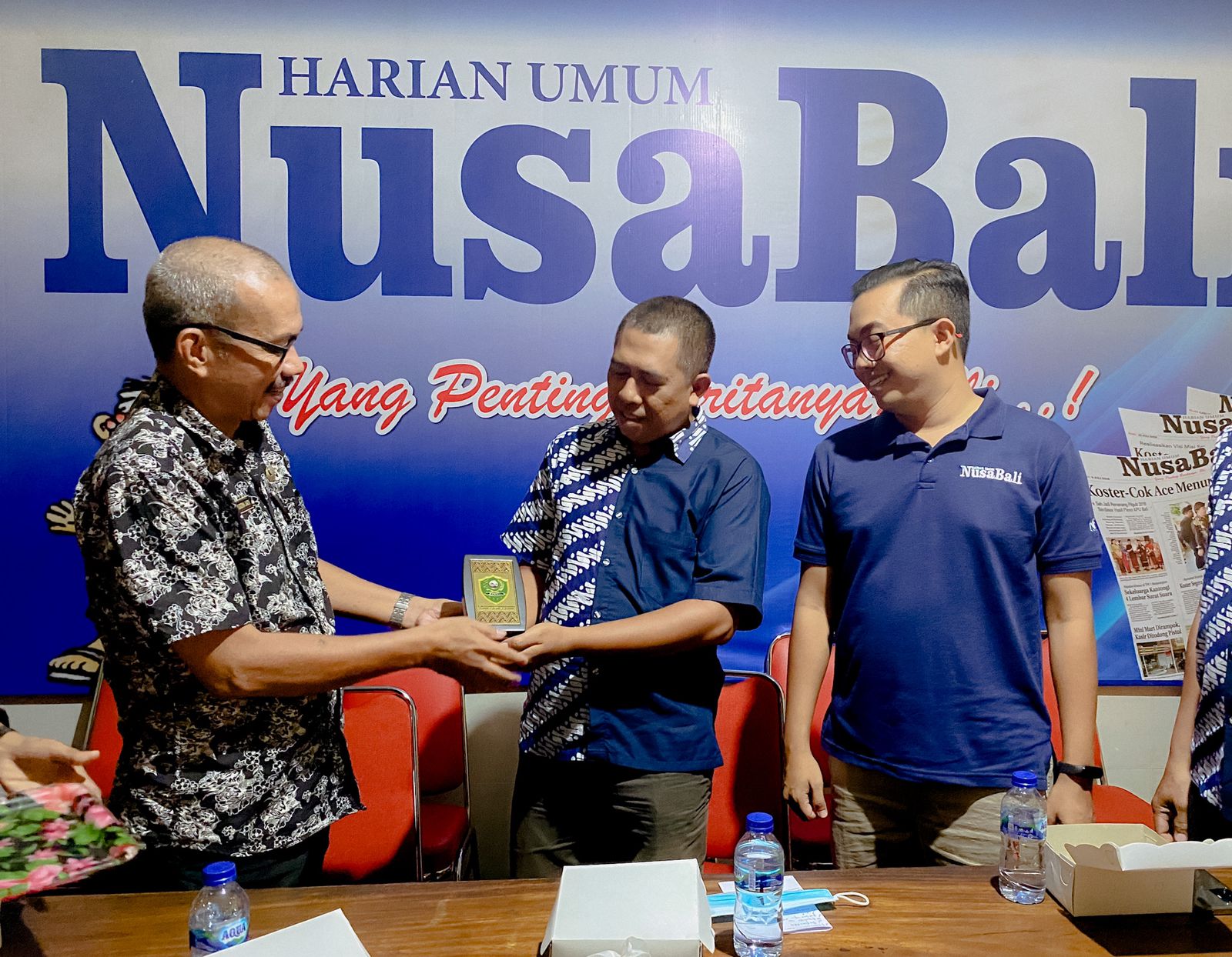 Kunjungan Media-Diskominfo SP Barru di Kantor Harian Nusa Bali