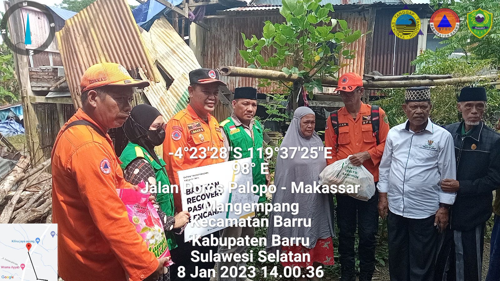 Komisioner Baznas dan Kepala BPBD Kunjungi Warga Penerima Bantuan Bedah Rumah
