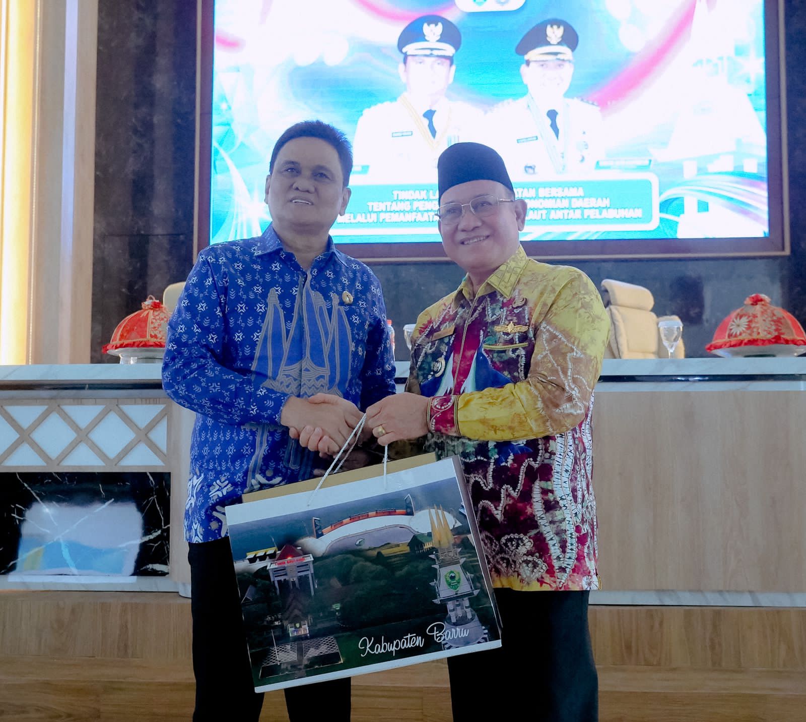 Bupati Barru Sambut Kunjungan Bupati Kota Baru