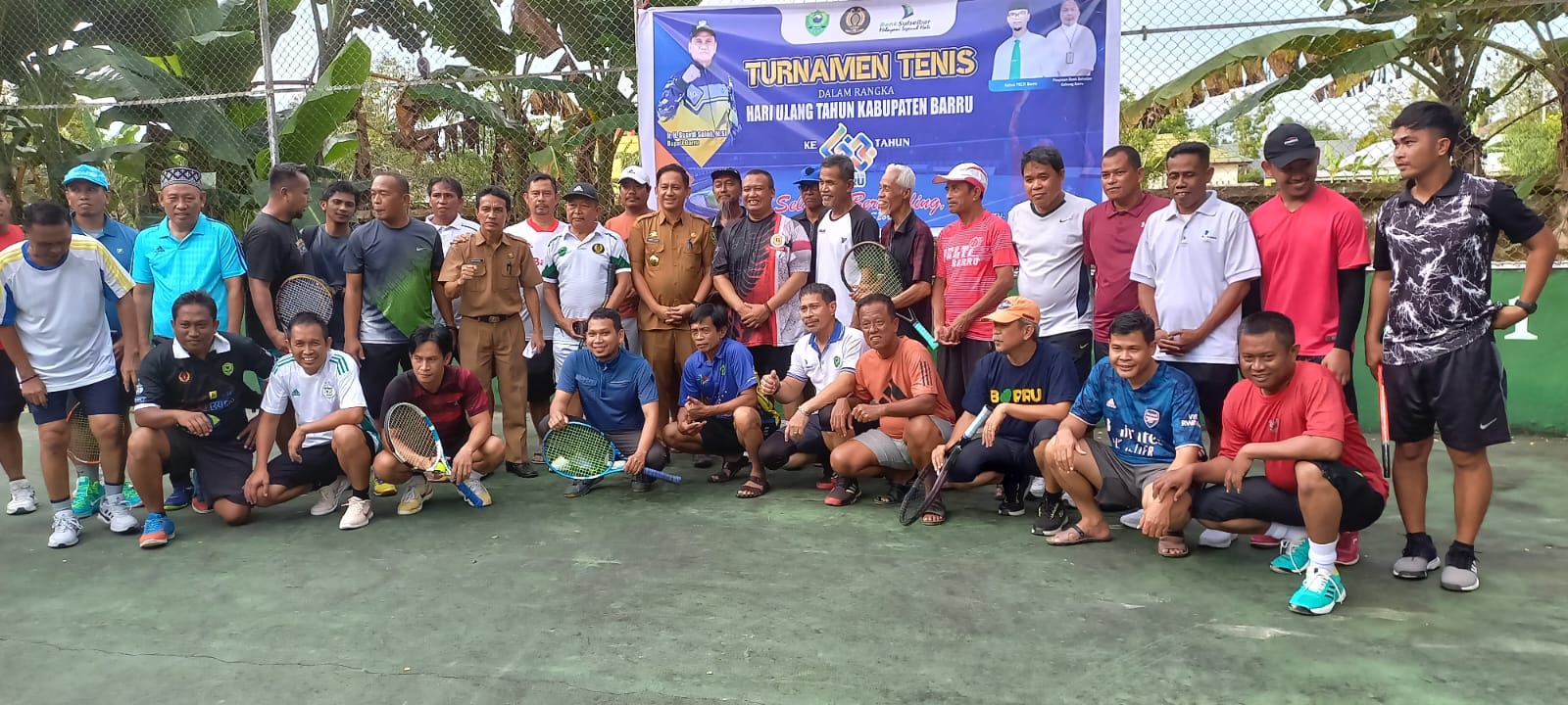Bank Sulselbar Cabang Barru  Sponsori Turnamen Tennis Pemda- PELTI Dalam Rangka HUT Barru