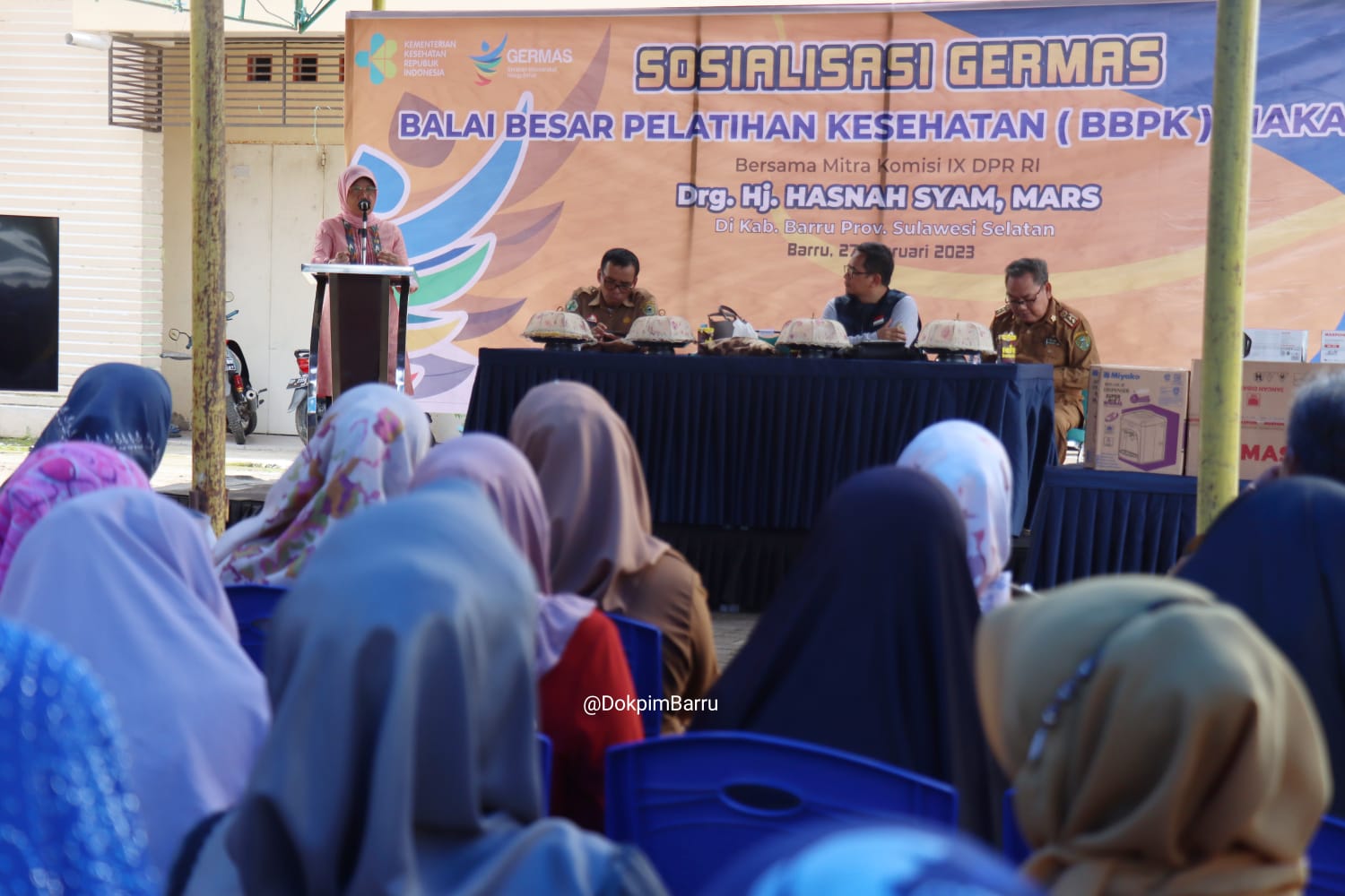 Anggota Komisi IX DPR RI dan BBPK Kemenkes  RI Sosialisasikan Germas Di Palanro