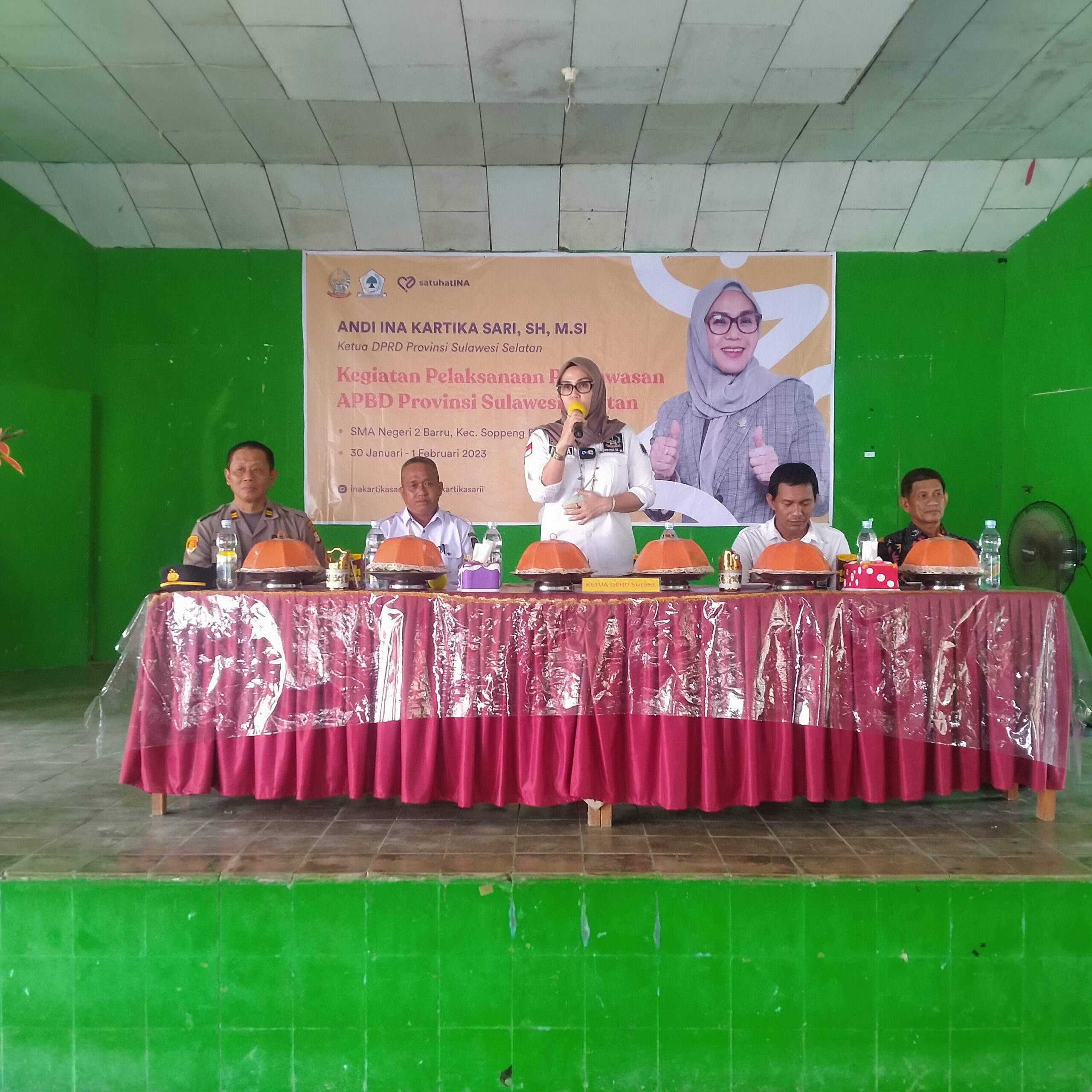 Ketua DPRD Sulsel Kunjungan KP2D di SMAN 2  dan SMKN 2 Barru
