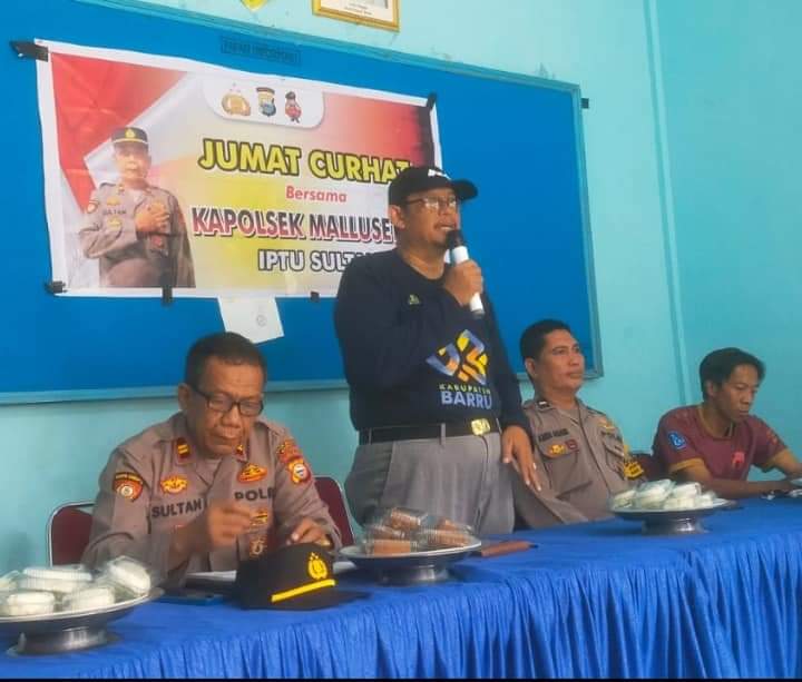 Jumat Curhat Kapolsek Mallusetasi dan Kepala Desa Bojo Beserta Jajarannya