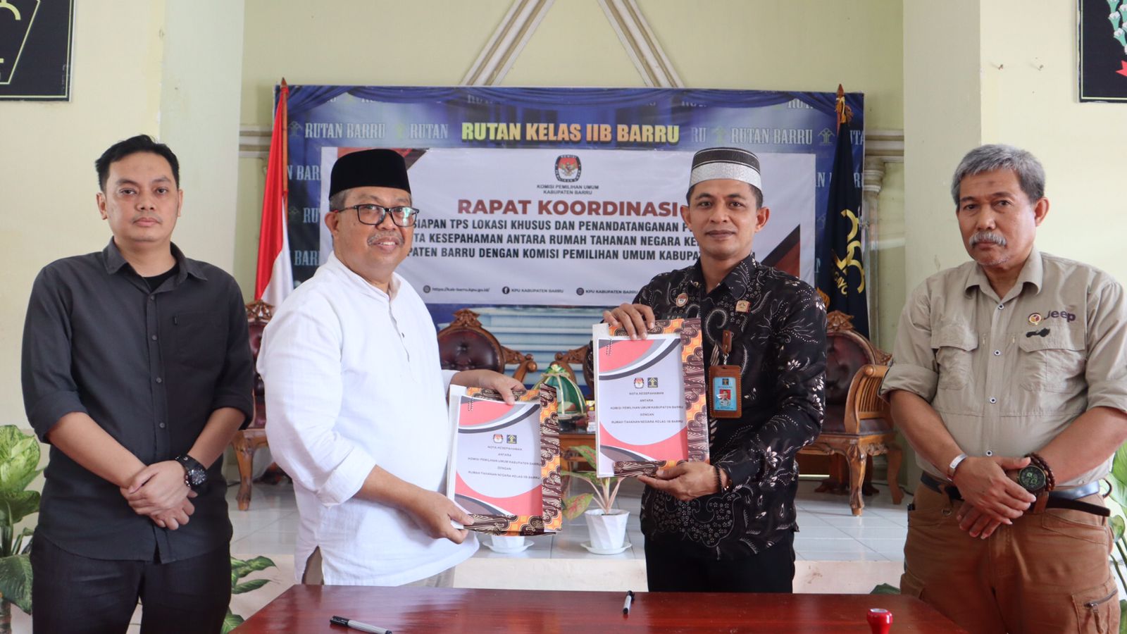 KPU- Rutan Kelas II Barru MOU Pemetaan TPS Khusus