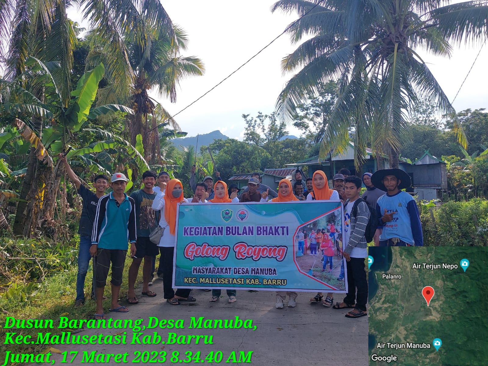 Bulan Bakti Gotong Royong, Kepala Desa Manuba Pimpin Kerja Bakti Di Dusun Pallae