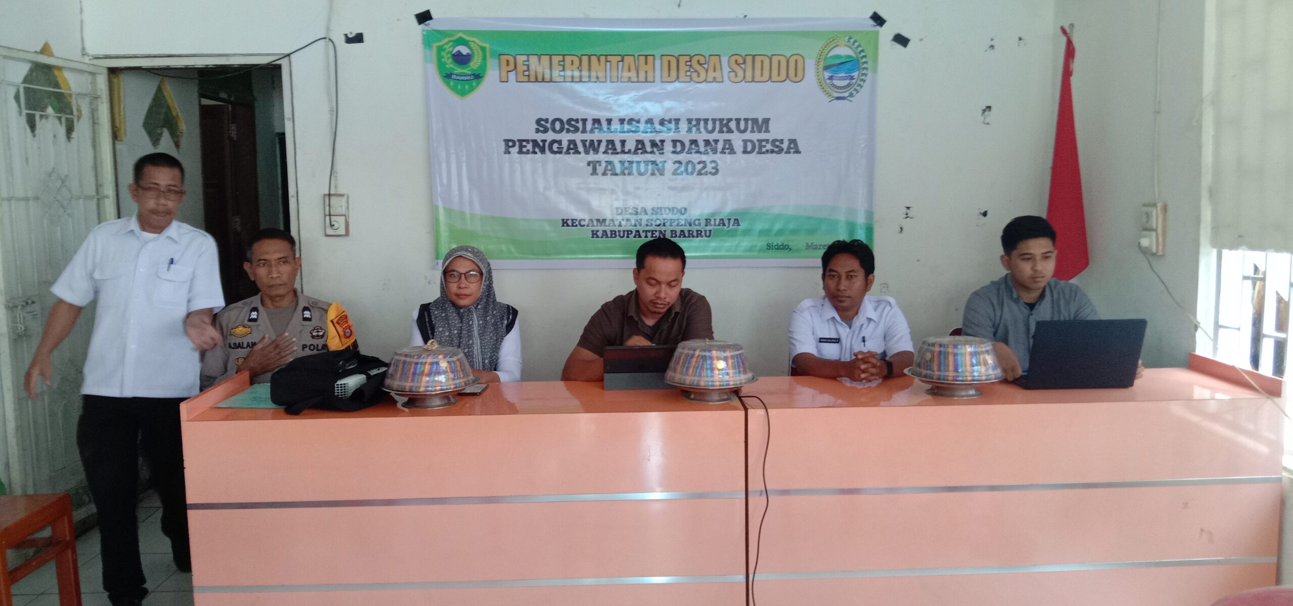 Pemerintah Desa Siddo Sosialisasi Hukum Pengawalan Dana Desa Tahun 2023,Narsumnya Kasi Intel Kejari Barru