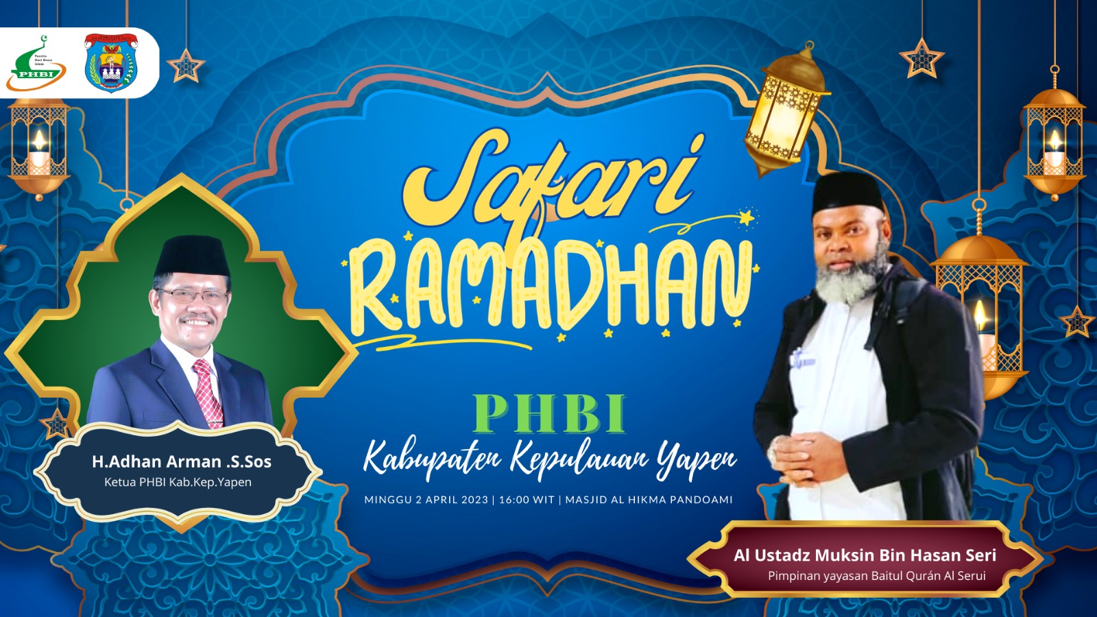 PHBI Kep.Yapen Gelar Safari Ramadhan Di Masjid Al Hikmah Pandoami