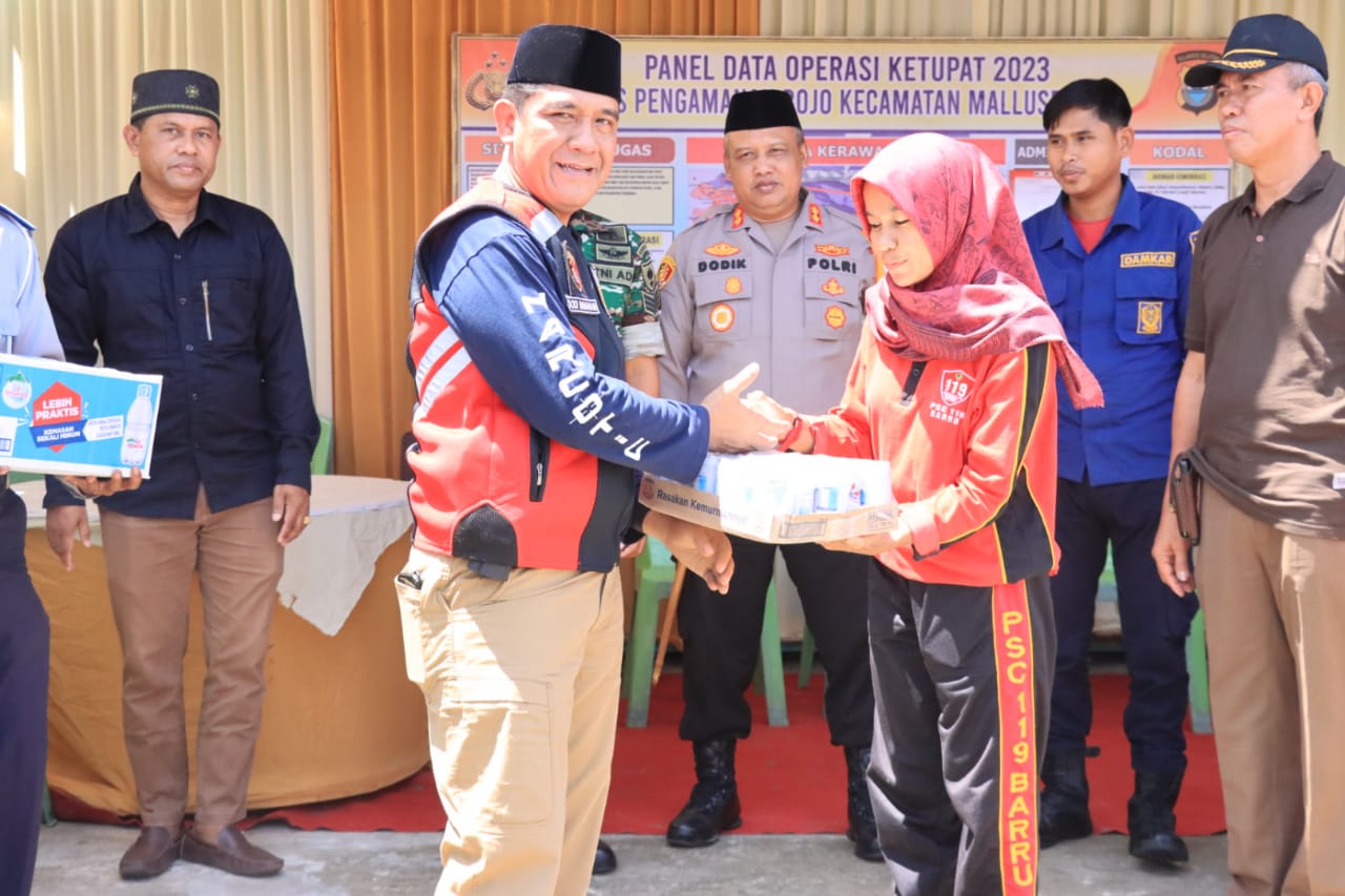 Dirresnarkoba Polda Sulsel Kunjungi Pos OPS Ketupat Wilayah Hukum Polres Barru