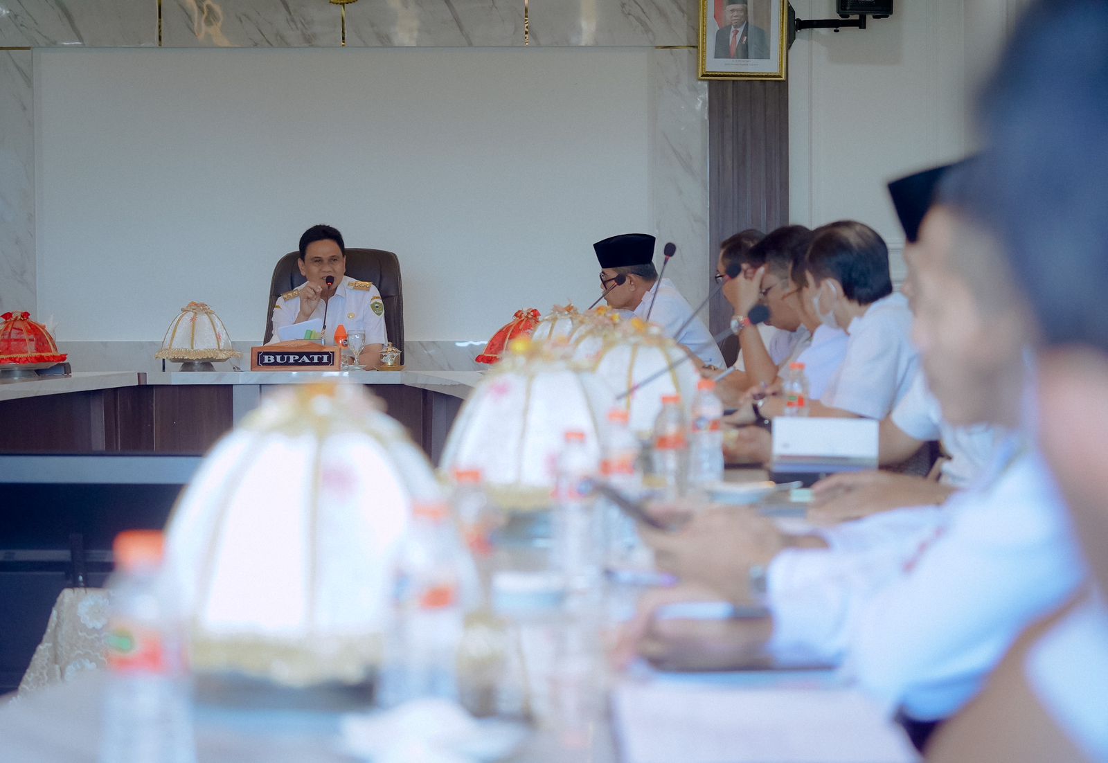 Hari Pertama Berkantor Pasca Idul Fitri, Bupati Coffe Morning Dengan Pejabat Daerah