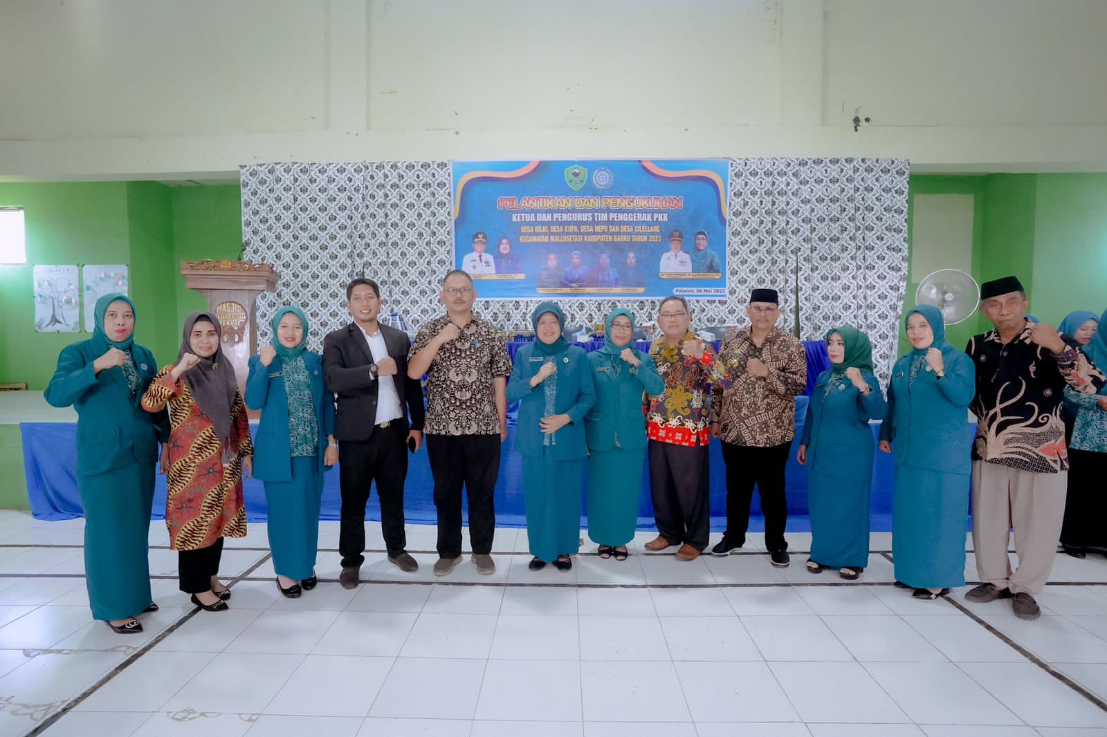 4 Ketua Tim TP PKK Desa Di Mallusetasi Dilantik, Hasnah Syam Minta Laksanakan 10 Program PKK