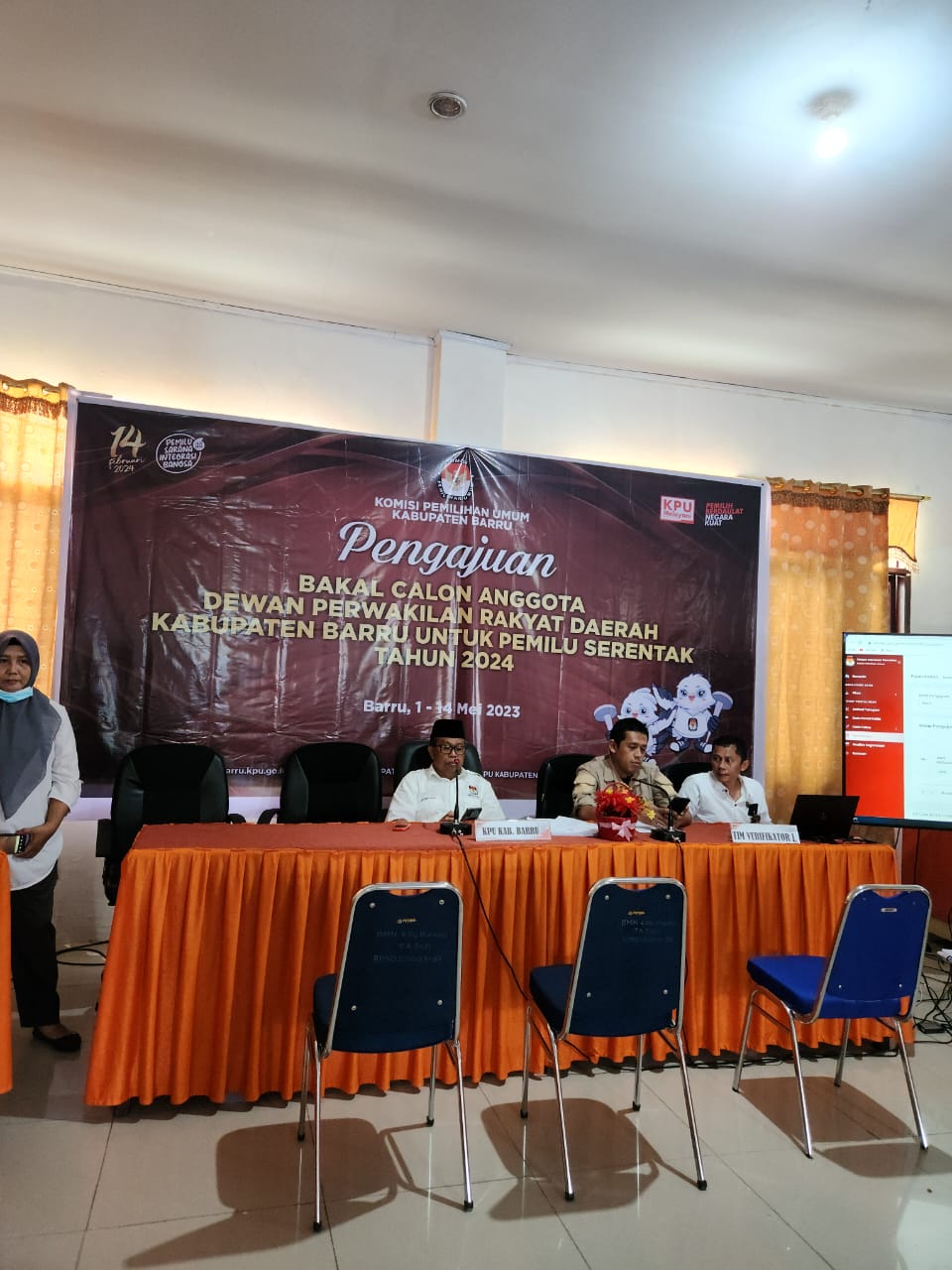 PKS Barru Resmi Daftarkan Bacaleg Pemilu 2024 Ke KPU Barru