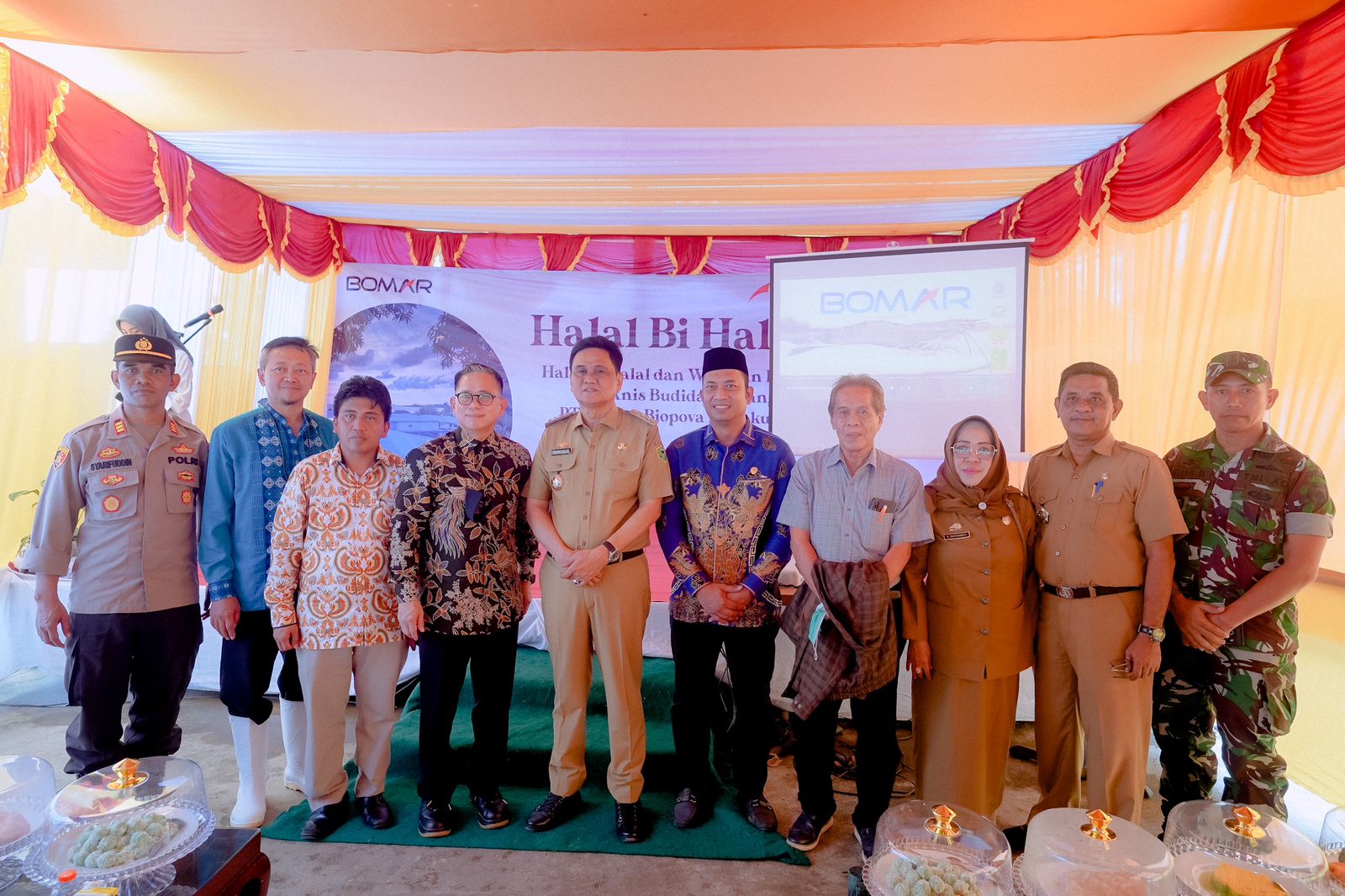 Bupati Barru Hadiri Halal Bi Halal Dan Tinjau Kegiatan Pembibitan Udang PT Bomar
